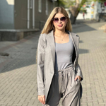 Gray tencel pants