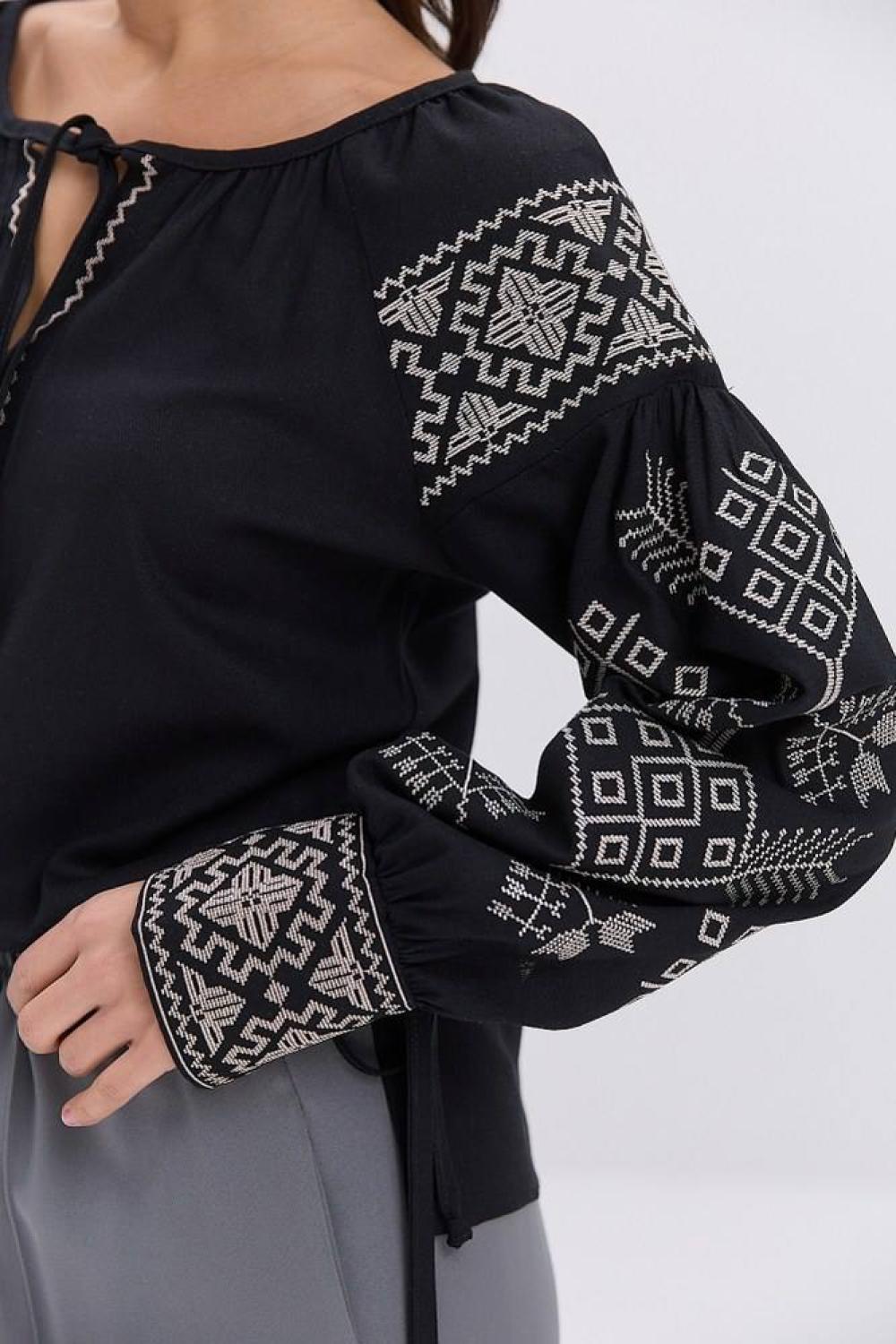 Black embroidery