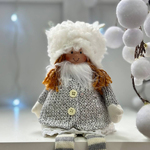 Christmas soft toy / Children in reindeer hats, 38 cm