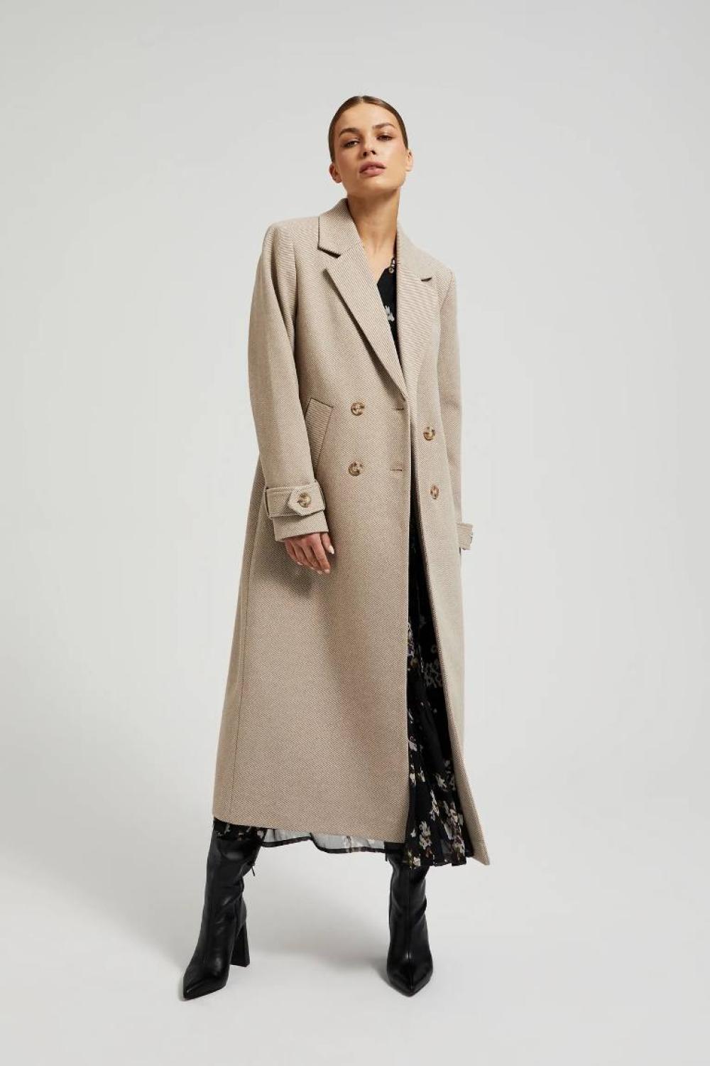A beige coat