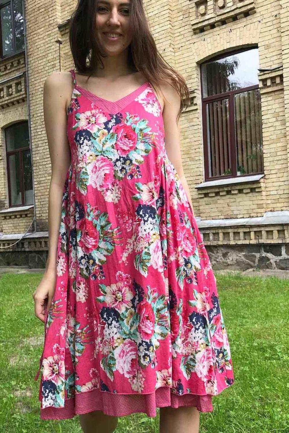 VALENSOLE 112 Short Pink Sundress