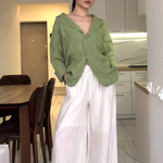 Ecru Tencel palazzo pants mihos_ecru_pants