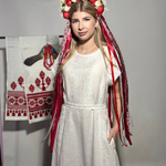Вишита біла сукня баліа по білому