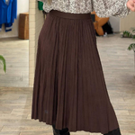 Choco pleated skirt FW22-741-K-Realiz