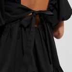 Black dress with an open back Moodo L-SU-4017