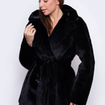 The eco-fur sheepskin coat