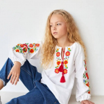 Vyshyvanka for a girl Kvitkova MEREZHKA
