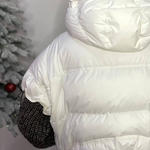 Ecru short vest jacket