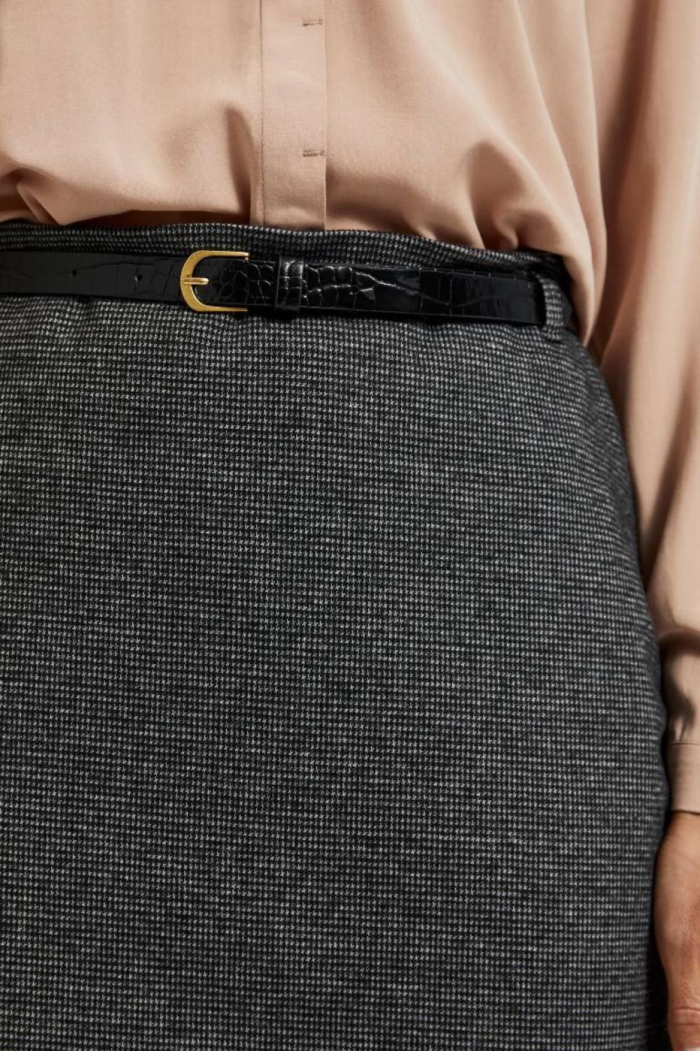 Classic gray skirt