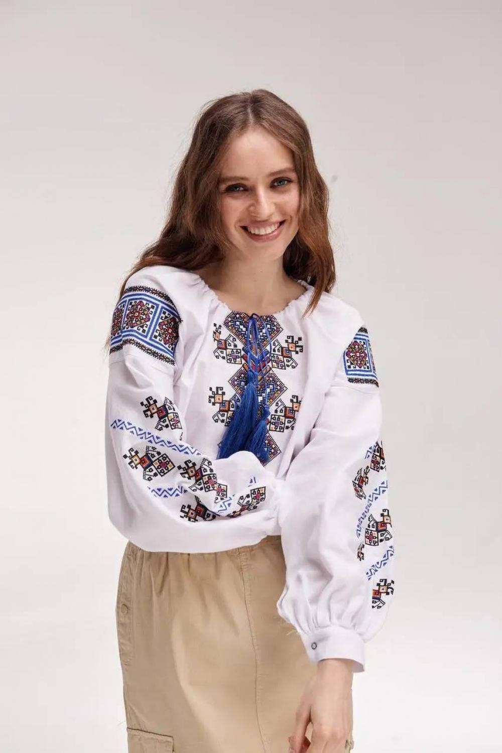 Вишиванка жіноча біла Доля Merezhka