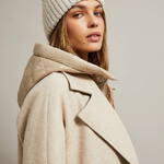 A beige coat