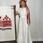 Вишита біла сукня баліа по білому