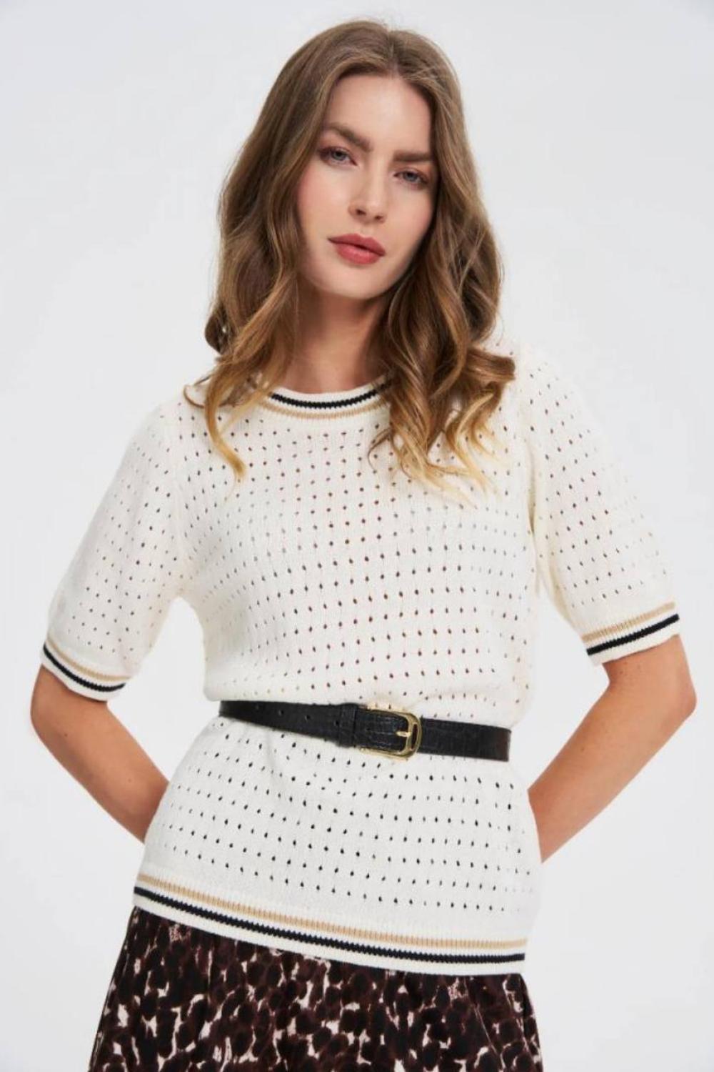 Black women's eco-leather belt