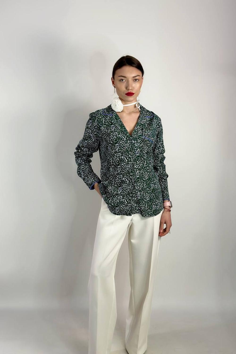 Блуза жіноча принтована французької торгової марки YUKA PARIS.