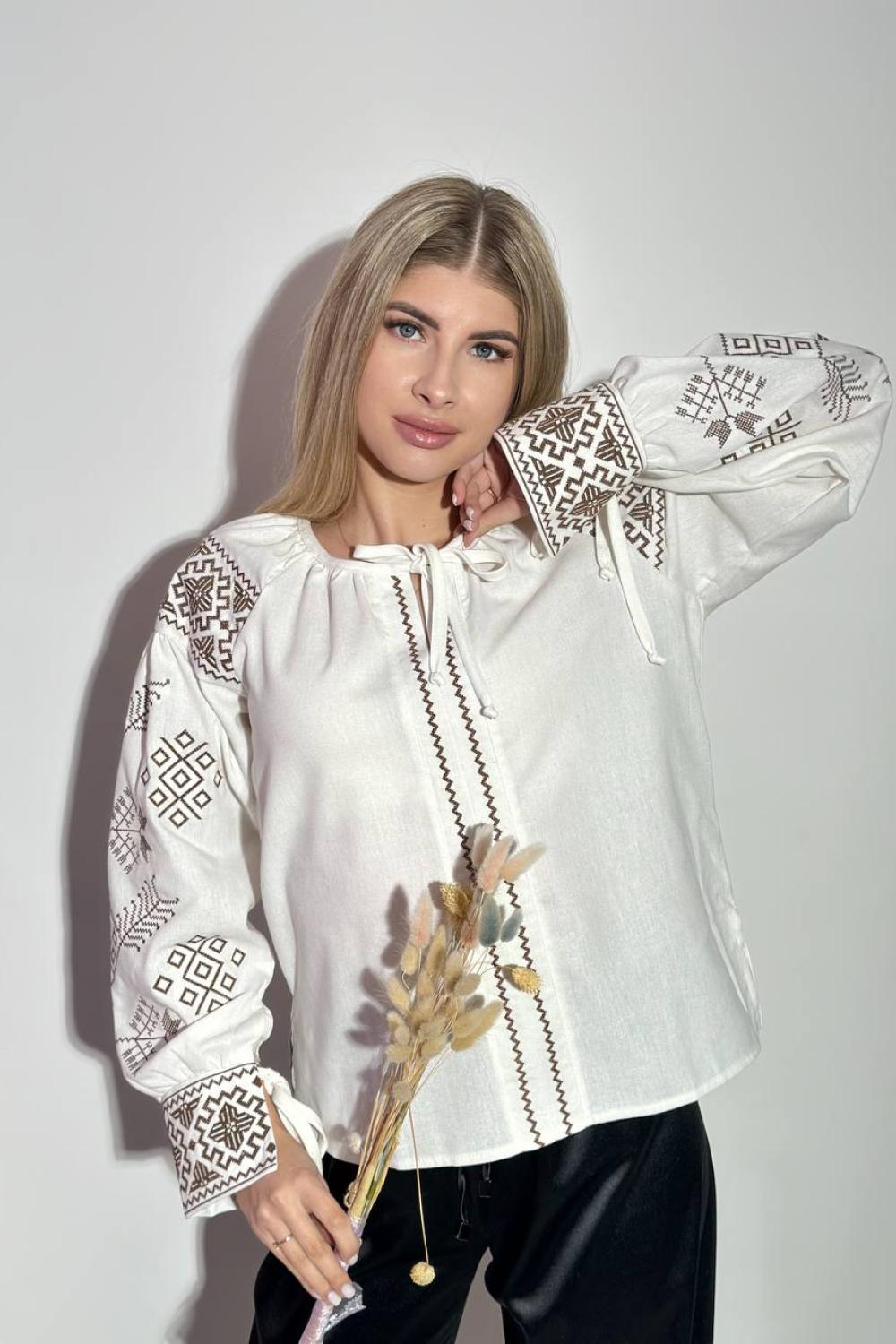 Ecru embroidery