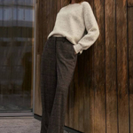 Brown warm checked trousers Z-SP-4812-brown-L-realiz