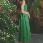Sundress midi green by Gia Stimma