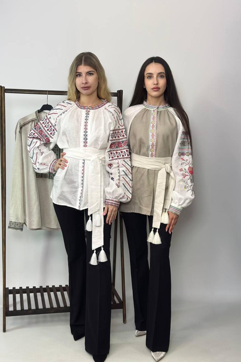 Жіноча біла вишиванка Луганщина(Сватівщина)