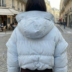 Blue short vest jacket 1365-blueRealiz