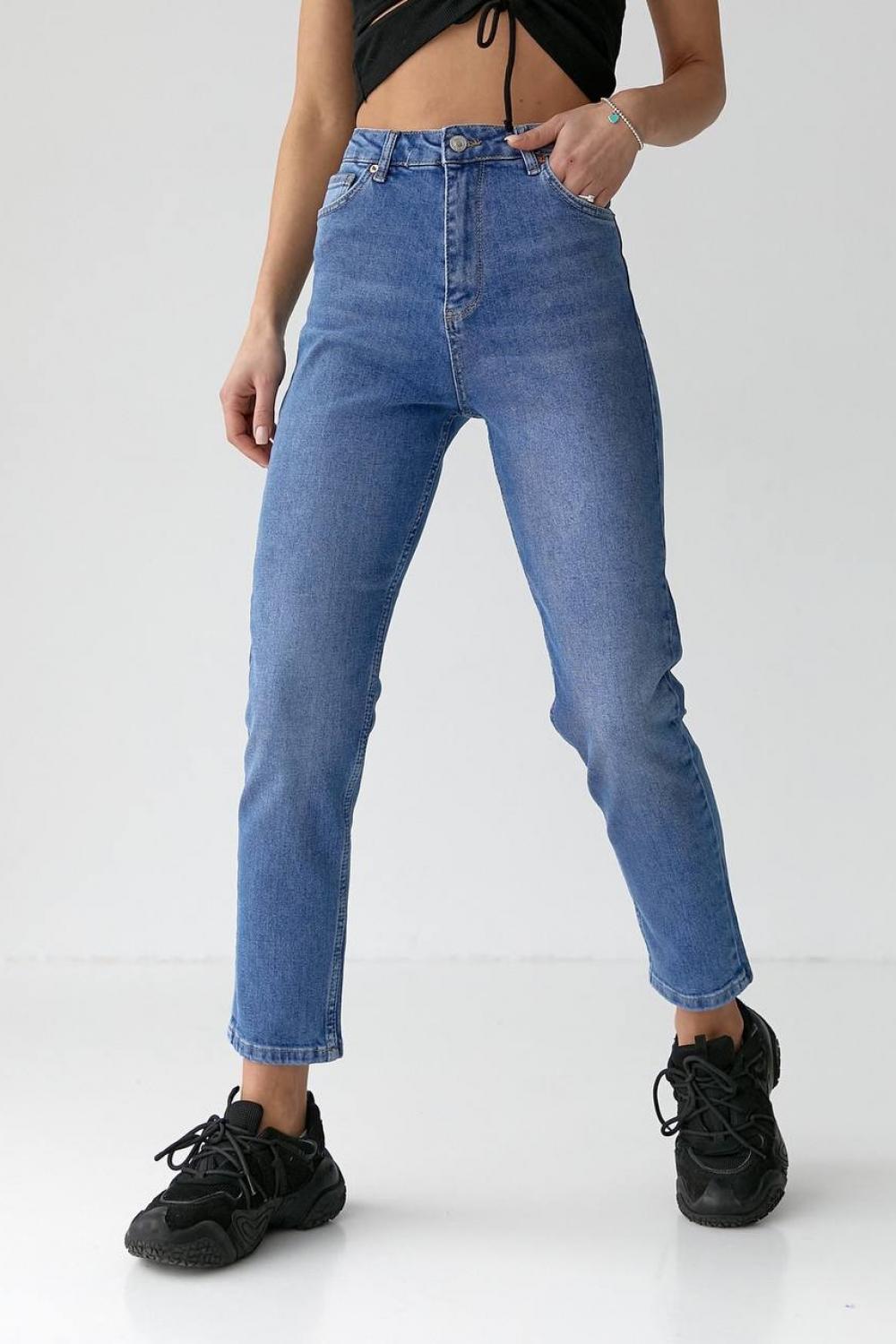 Джинси straight блакитні 484 Woman
