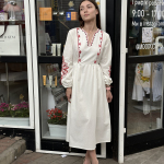 Milk embroidered dress with Rowan by-ESQ