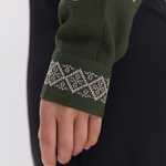 Green embroidery