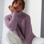 Women's warm purple jumper
