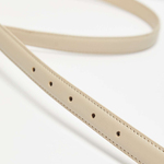 Beige eco-leather belt L-PA-4006 Moodo
