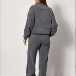 Grey fleece suit