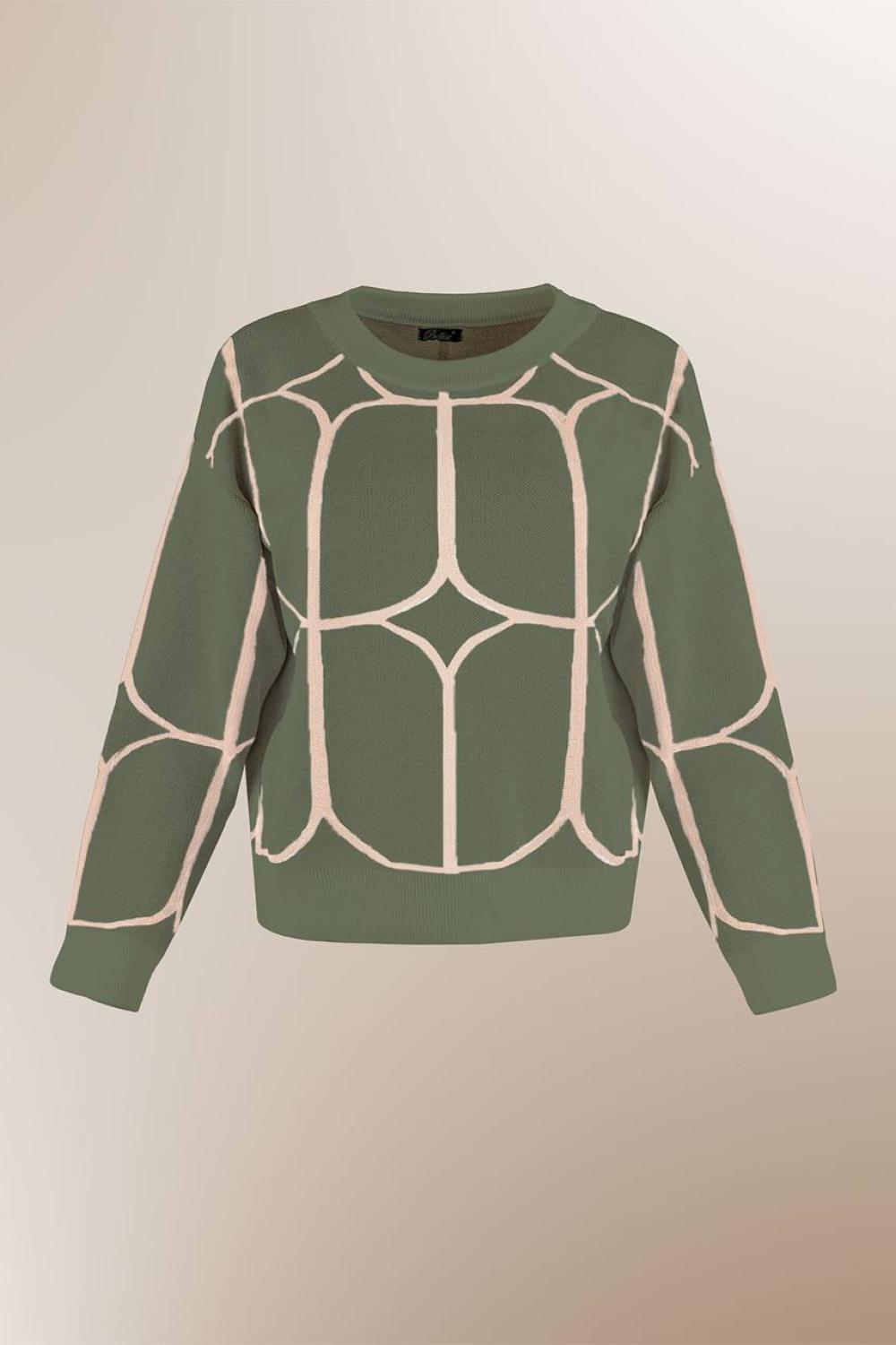 Women's jumper of a straight silhouette