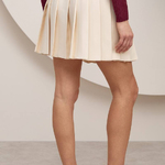 Vanilla pleated skirt