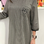 Сукня з вовни в клітинку Elegance love
