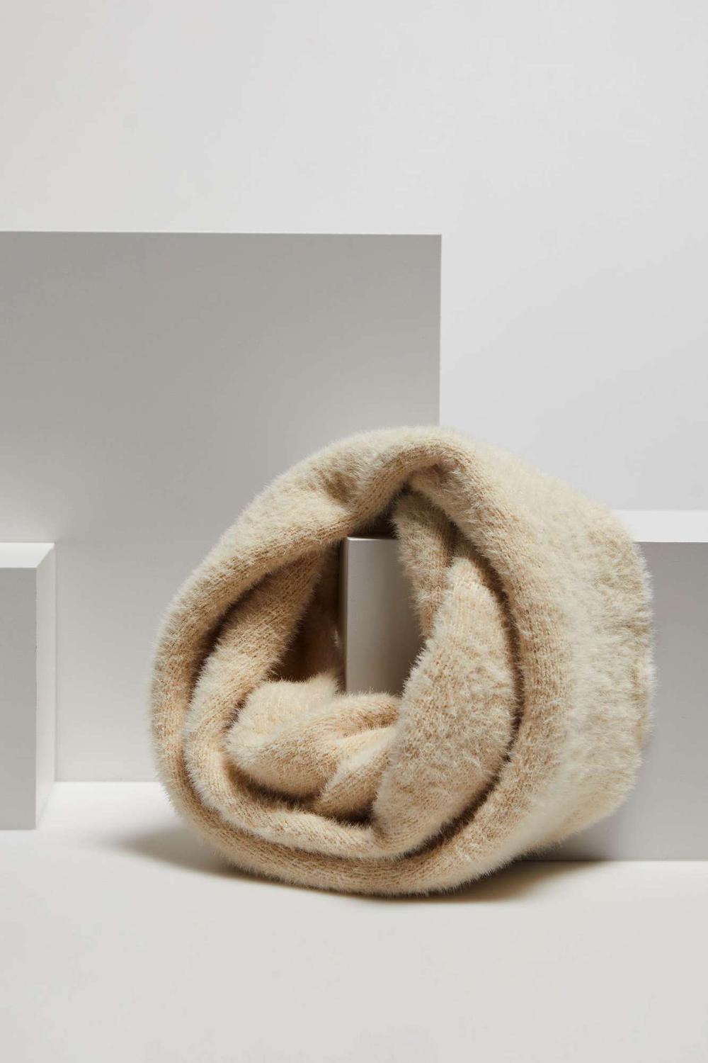 Scarf-snood women's angora milk