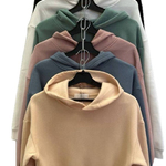 Cropped warm hoodie