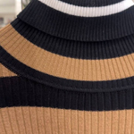 Camel golf shirt with black stripes FW20-005-K-Realiz