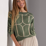 Women's jumper of a straight silhouette