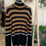 Camel golf shirt with black stripes FW20-005-K-Realiz