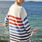 Jumper knitted in stripes MARINA V
