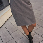 Grey pencil skirt, classic Z-SC-4802-L-realiz