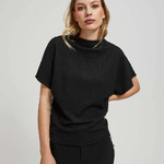 Knitted black T-shirt
