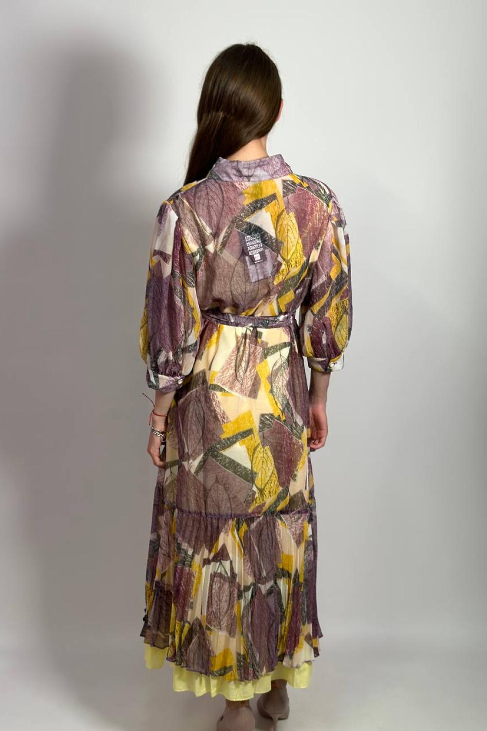 Printed shirt dress 07008 MAXA