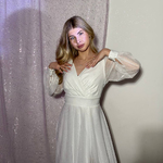 White festive dress