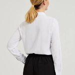 White classic viscose blouse