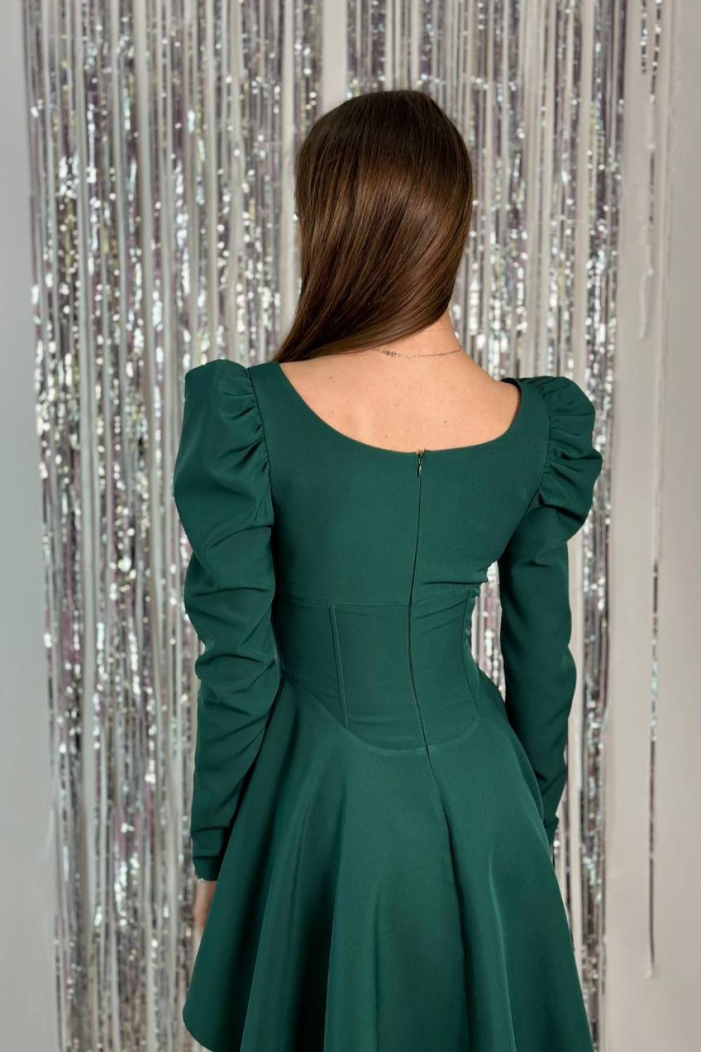 Mini green corset dress 906