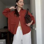 Ecru  linen palazzo pants ecru_pants