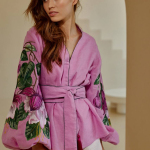 Вишиванка дизайнерська на запах EMBROIDERED GEM