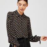 Blouse black with peas Moodo Z-KO-3615