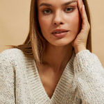 Women's V-neck sweater Z-SW-4258 MOODO