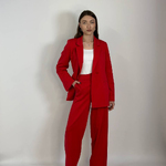 Women's red trouser suit HARDY