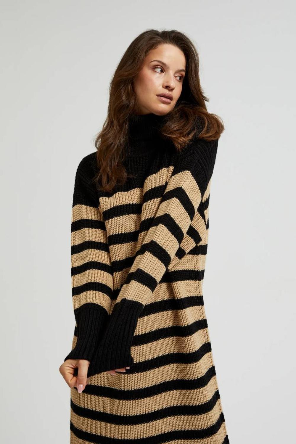 Striped knitted dress